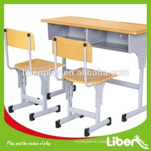 Moviendo asientos de la escuela de la pierna, mesa ajustable de los muebles de la escuela y silla / Kids school furniture / Classroom furniture LE.ZY.001 Quality Assured